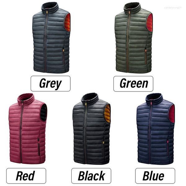 Gilet da uomo Gilet da uomo Giacche senza maniche Autunno Inverno Caldo gilet impermeabile antivento S Primavera Casual Moda maschile