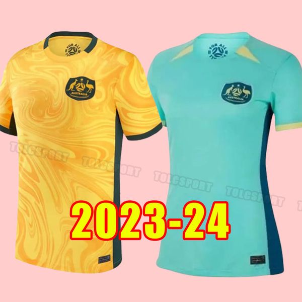 23 24 maglie di CALCIO Australiano in casa e in trasferta MOOY 13 SOUTTAR 19 HRUSTIC 10 BOYLE 6 IRVINE 22 maglia MABIL MCGREE 2023 2024 maglie da calcio tifosi versione giocatore