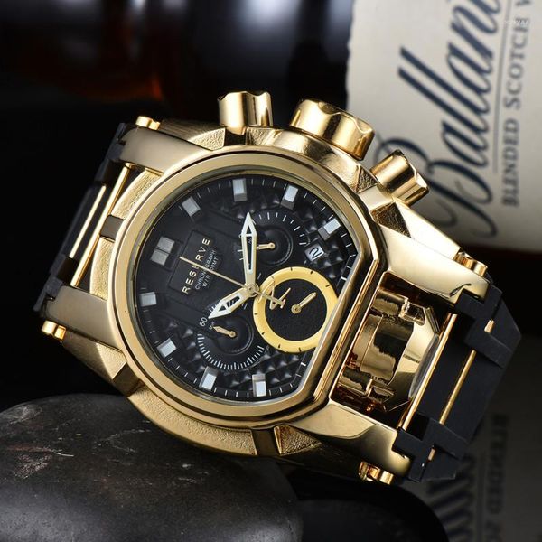 Наручные часы Reserve Bolt Zeus Invincible, мужские часы с хронографом Invicto, роскошные часы Undefeated Reloj De Hombre For Drop