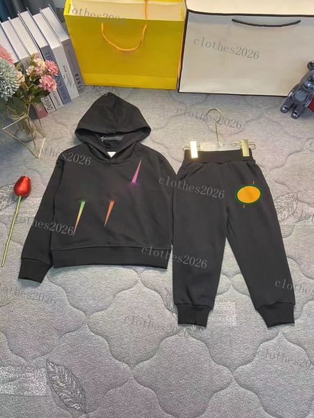 Designer di lusso Autunno inverno nuovo stile occidentale Set di abbigliamento Europeo americano moda ragazzi ragazze bambino pantaloni in pile abito a maniche lunghe Abbigliamento per bambini 2023 marchio