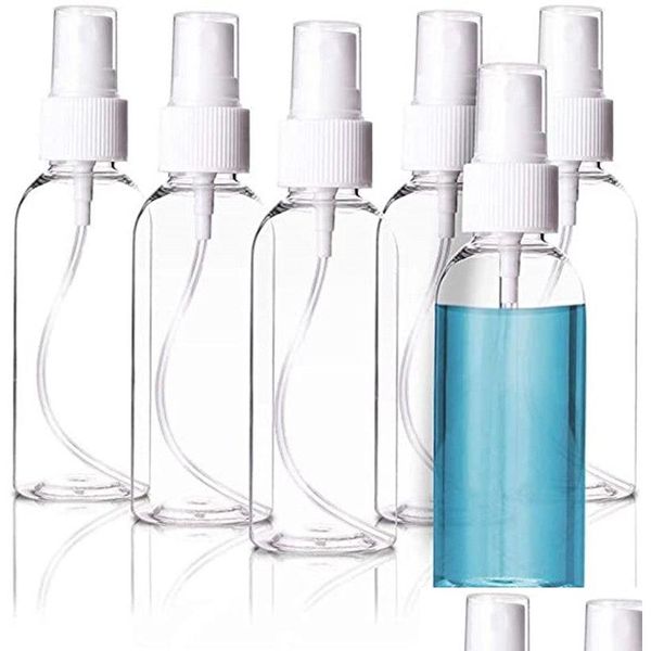 Bottiglie di imballaggio all'ingrosso Nebbia fine Spray 60Ml 2Oz Contenitori vuoti riutilizzabili per spruzzatore da viaggio Bottiglia di plastica per trucco cosmetico Dro Otmkg