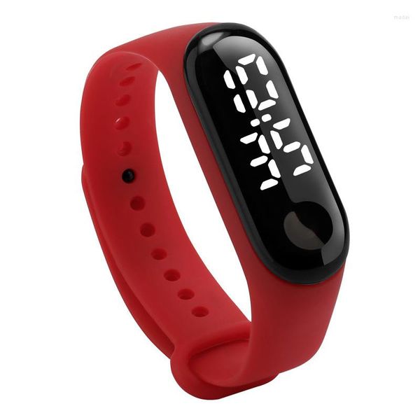 Orologi da polso Orologio da polso a LED Schermo a colori per fitness Bracciale sportivo intelligente per uomo Donna Orologio in silicone Sport per il tempo libero da coppia Elettronico