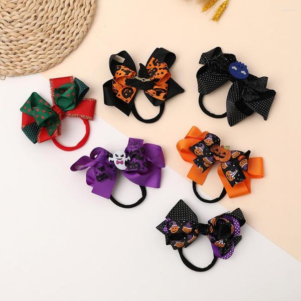 Haarschmuck Halloween-Stirnband für Babys, Weihnachtsbögen, Bänder, Kopfbedeckungen, Festival, bedrucktes Haarband für Kinder