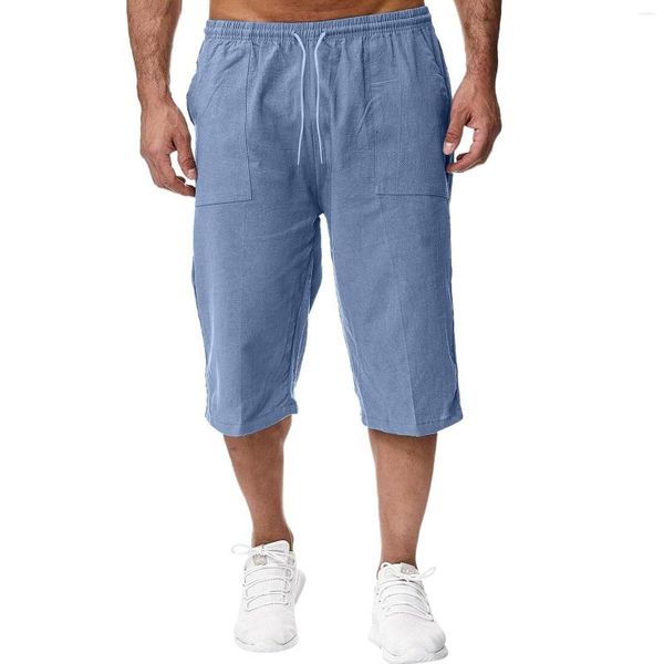 Calças masculinas senhoras rendas calças casuais solto impresso elástico respirável correndo treinamento pant joggers secagem rápida