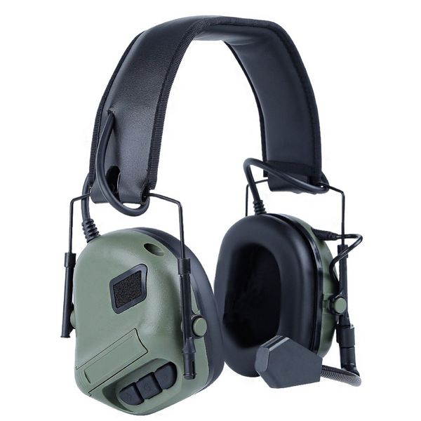 Taktische Kopfhörer Airsoft Taktische Headset Faltbare Ohrenschützer Mikrofon Militär Kopfhörer Schießen Jagd Gehörschutz Kopfhörer 230906