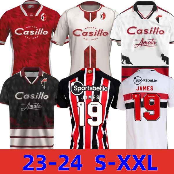 23 24 Sao Paulo Fußballtrikots NESTOR LUCIANO ALISSON Calleri ARBOLEDA JAMES PATO LUCAS 2023 Spieler Fans Version Fußball Männer Frauen und Kinder Shirt