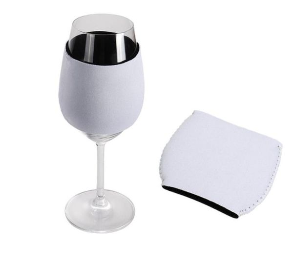 11.5*8.5 centimetri Sublimazione Neoprene Copertura di Vetro di Vino Rosso Calice Manica Sublimazione Spazi Vuoti FAI DA TE Manica Tazza di Champagne SN859