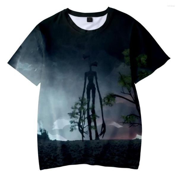 Männer T Shirts 3D Druck Sirene Kopf Anime Kinder T-shirt Junge/Mädchen Sommer Kurzarm Shirt Casual Coole tops Spiel Kleidung