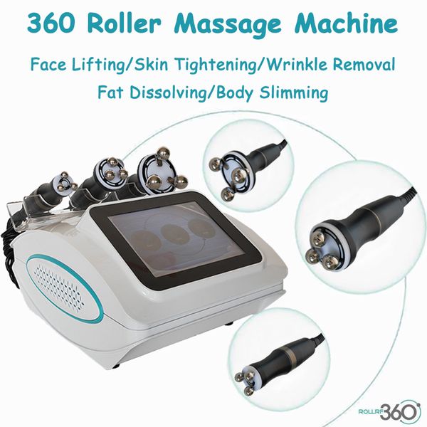 Macchina per il contouring del corpo con massaggio a rulli da 360 gradi Anticellulite Perdita di peso RF LED Radiofrequenza Face Lifting Pelle rassodante Attrezzatura SPA