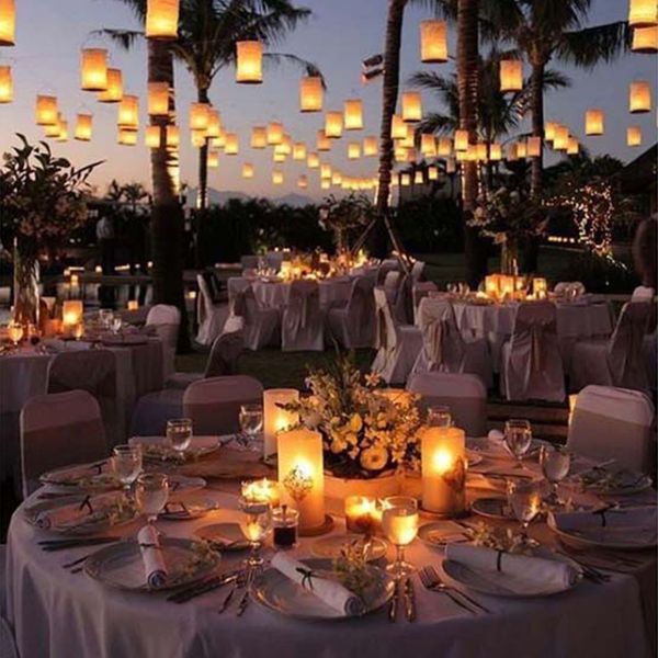 Другие мероприятия поставляют 6psset Paper Lantern Light Decoration White Wishing с держателем DIY Хэллоуин Свадебная вечеринка Фоловые поставки ремесленных принадлежностей для дома 230905