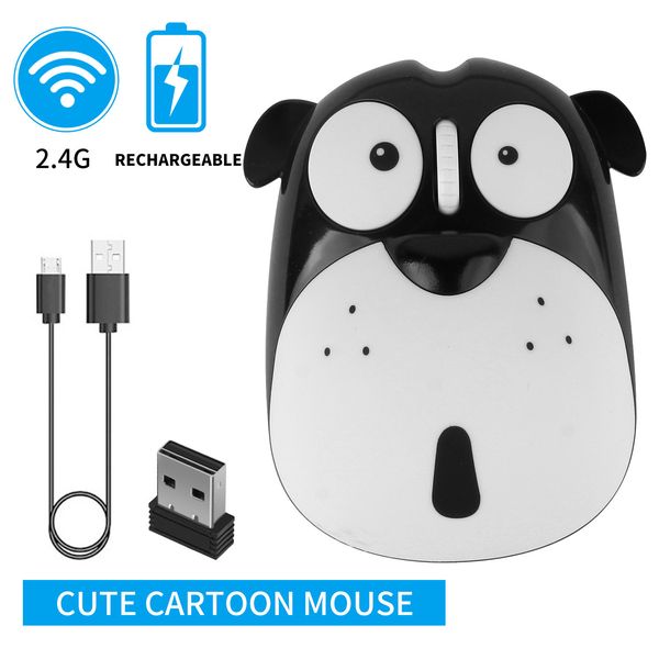 Ratos Mouse isi daya nirkabel 2 4G cartão USB de teste óptico não é um computador de jogos para PC e laptop 230905
