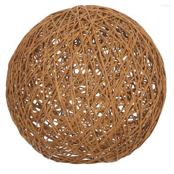 Hängelampen Lampenschirm Deckenleuchte Abdeckung Lampenschirme Tischschale Rattan Vintage Schreibtischschutz