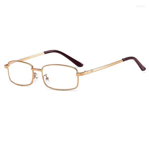 Sonnenbrille Unisex Metallharzlinse Lesebrille Männer Frauen Quadratisch Vollformat Presbyopic Anti-Scratch Diopter Brillen 0 bis 4,0