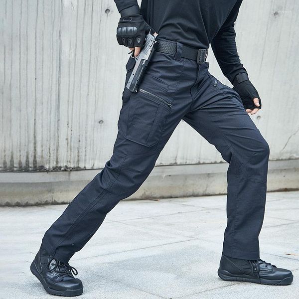 Pantaloni da uomo Tattici da uomo Pantaloni elastici multitasche impermeabili Pantaloni da jogging Pantaloni resistenti all'usura SWAT Pantalon Homme