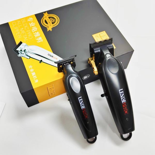 Barbeadores elétricos LENCE PRO Professional Men Cabelo Clippers Full Metal Habitação Brushless Motor 6800PRM7200PRM Escultura Tesoura Barber Shop 230906