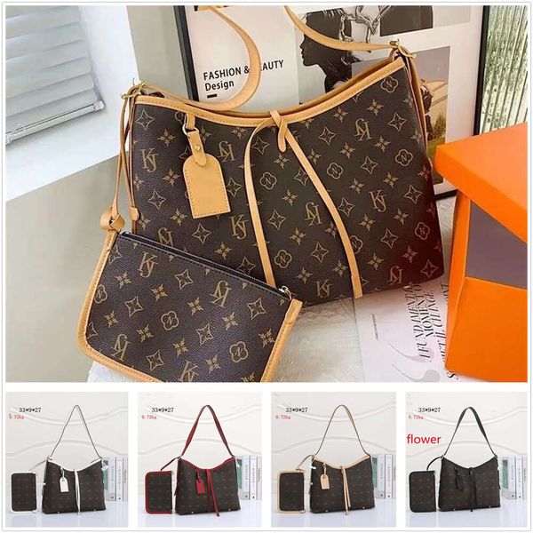 nova moda 2 fotos bolsa de ombro de luxo bolsa de designer de luxo bolsa de carta feminina de alta qualidade couro genuíno bolsas florais bolsa carteira bolsas bolsas hobos