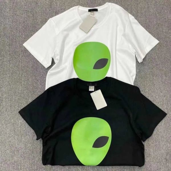 Американская хлопковая футболка мужская уличная одежда с принтом инопланетянина футболка мужская женская модная футболка дизайнерские футболки с коротким рукавом CHG2309066-12 megogh
