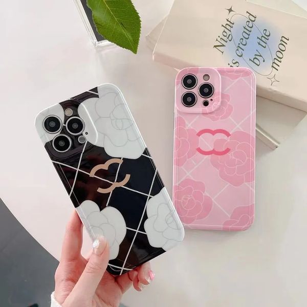 Designer Flowers Custodia per iPhone 14Pro Custodia per cellulari di moda per IPhone 14 Plus 13 12 11 Pro Max Cover per telefoni Cover antiurto CYD239063