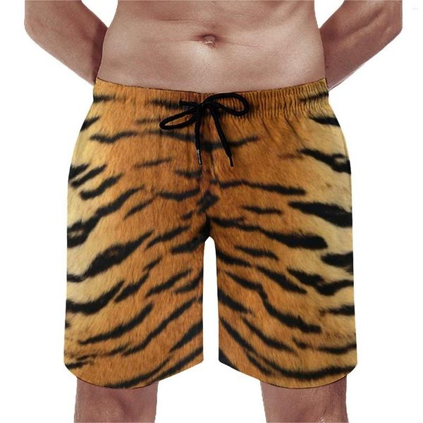 Pantaloncini da uomo Pelle di tigre Palestra Estate Moderna Stampa animalier Pantaloni corti da spiaggia casual Sport Surf Tronchi di design ad asciugatura rapida