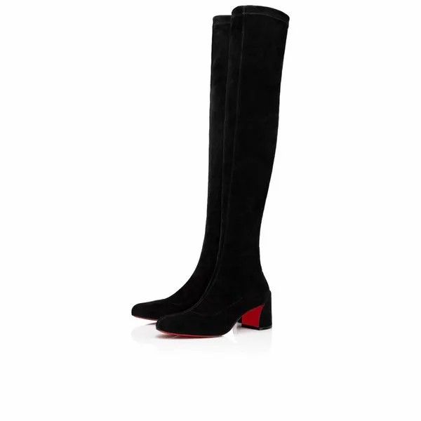 Stivaletti alti sexy invernali da donna Stivaletti rossi con botto donna Stivaletti con suole rosse Stivaletti Turela Stivaletti con tacco Moda morbida pelle scamosciata nera EU35-43 con scatola