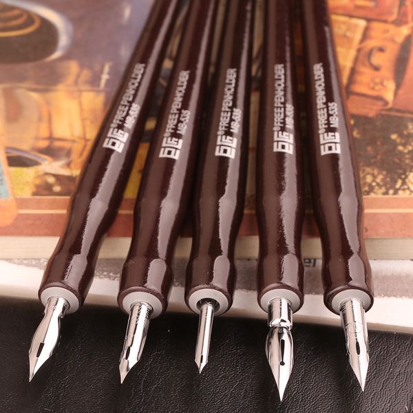 Перьевые ручки Japen GREAT MASTER Dip Pen Fountain Pen Профессиональные инструменты для комиксов Comics Dip Pen 5 Shaft 5 Nib Set 230906