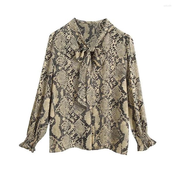 Женские блузки XICOM, весенняя модная женская рубашка 2023 с леопардовым принтом, высококачественный топ с длинными рукавами, уличная рубашка, рубашка большого размера для