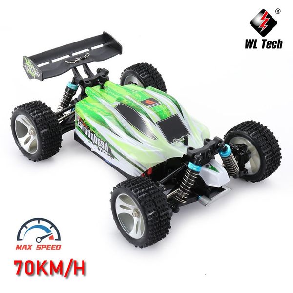 Электрический радиоуправляемый автомобиль WLtoys WL A959 A959 B 1 18 RC Mobil Balap 4WD 70KM H Kecepatan Tinggi 2 4 ГГц Дистанционное управление Drift Off Road Kendaraan Buggy Boys Kids Toys 230905