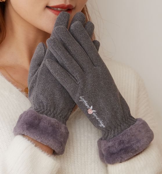 Женские зимние перчатки, велосипедные, лыжные и велосипедные перчатки, ветрозащитные и морозостойкие, с сенсорным экраном, утолщенные, нагревающиеся и сохраняющие тепло, перчатки оптом