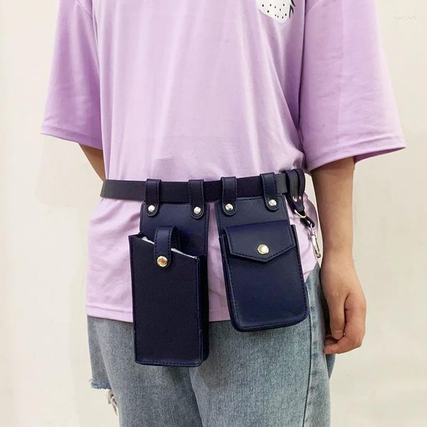 Taille Zakken Vrouwen Heuptas 2023 Tactische 2 Stuk Streetwear Grappig Pack Hip Hop Vrouwelijke Crossbody Borst Telefoon Flap portemonnee