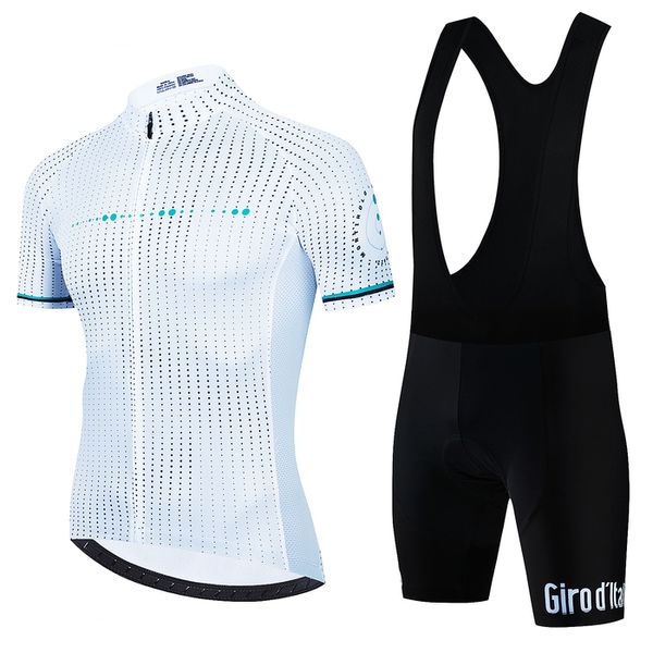 Set di maglie da ciclismo Set Bersepeda Tour De Italy D ITALIA Pakaian Lengan Pendek Sepeda Pria Celana Bib 230905