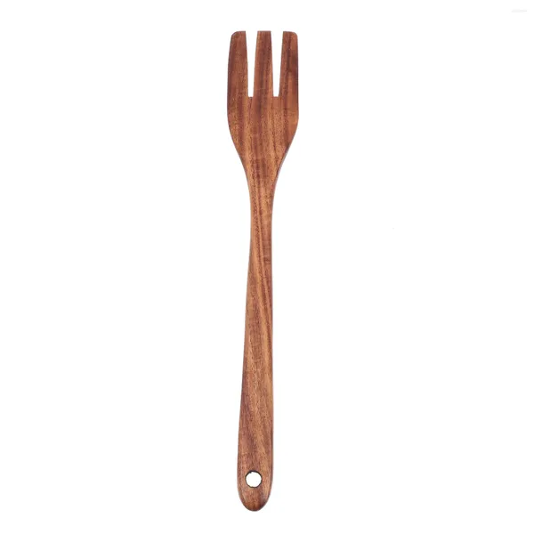 Set di stoviglie Forchetta in legno Cucchiai per mescolare Tagliatelle domestiche Gadget da cucina Frittura portatile Pentole Strumenti di cottura Cucina Stir-fry