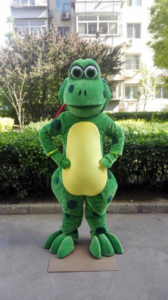 Yeşil Tree Frog Kurbağa Maskot Kostümü Özel Süslü Kostüm Anime Kit Maskott Tema Fantezi Elbise Karnaval Costume41100