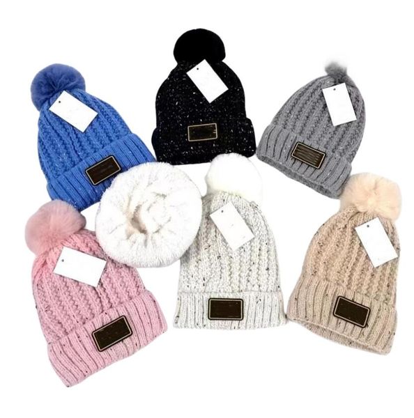 Designer Hüte Luxus Mützen Fleece Futter Winter Frauen Männer Dicke Warme Kappe Hohe Qualität 6 Farben Gestrickte Outdoor Angeln Hut