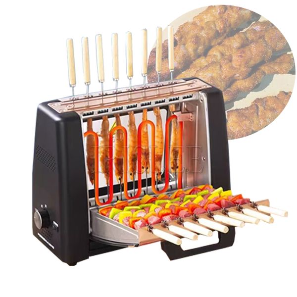 Grill de churrasco elétrico rotação automática