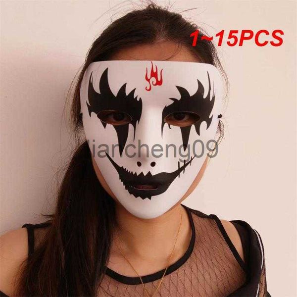 Parti Maskeleri 1 ~ 15 PCS Yetişkin Maskeleri Tek OPP Tek OPP Gerçekçi ve Korkunç Tasarım El boyaması Güvenli ve Rahat Esnek Cadılar Bayramı Kostüm Maskesi X0907