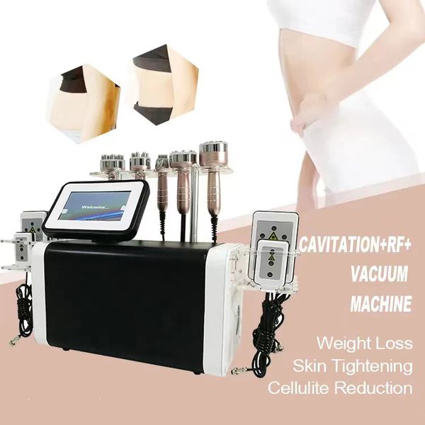 Prezzo di fabbrica Fat Cavitation 40k Cavitation Fat Exploding Migliora la forma Rf Dimagrante Beauty Machine 6 In1 Shape Cavitation Machine