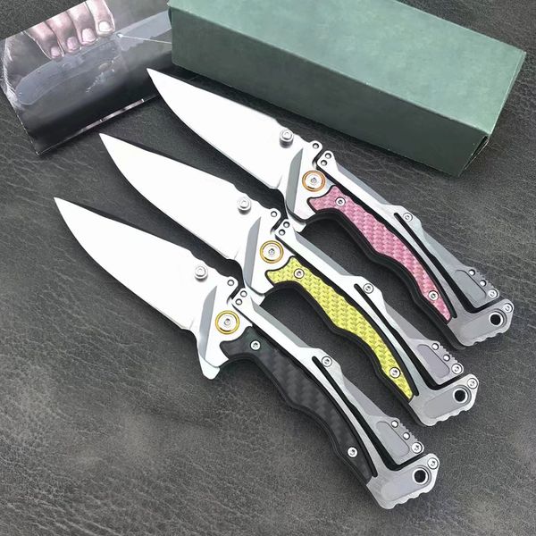 Offerta speciale Coltello pieghevole Flipper CR5190CF 8Cr13Mov lama satinata in acciaio inossidabile con manico in fibra di carbonio Escursionismo da campeggio all'aperto Coltelli tascabili EDC