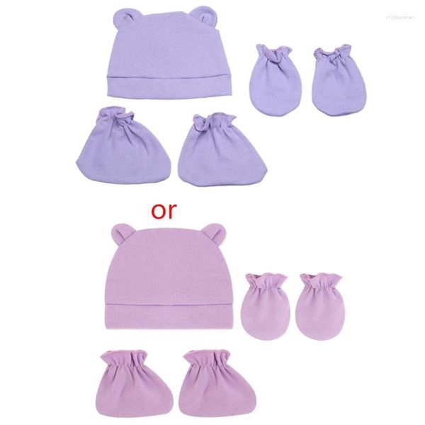 Conjuntos de roupas Nascido Pogal Props Ear Cap Mittens Meias Quentes para Bebês Criança Menino Menina Chuveiro Presentes Y55B