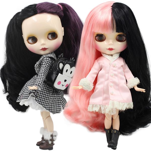 Bebekler Buzlu DBS Blyth Bebek Serisi Yinyang Saç Stili SIA BEYAZ SINILLI 16 BJD OB24 Anime Cosplay 230907