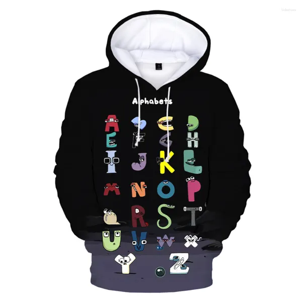 Hoodies masculinos 2023 anime carta impressão 3d moletom com capuz moda casual desenho animado roupas de rua unissex esportes