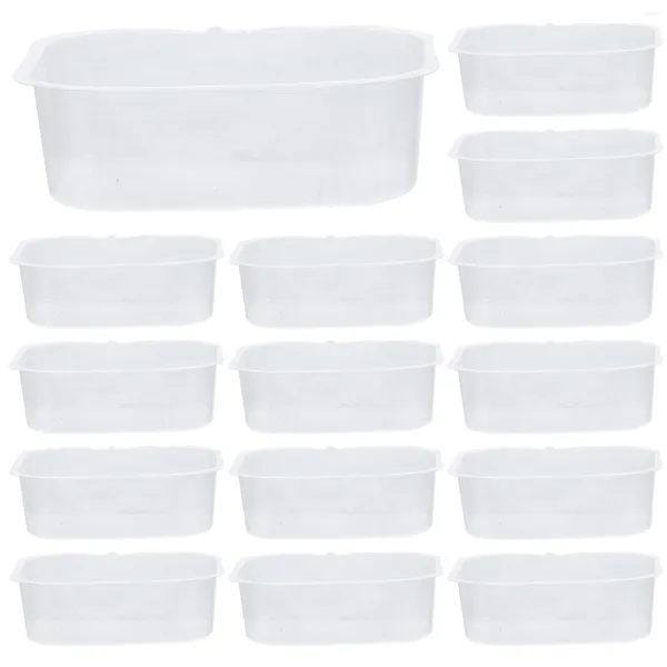 Placas 200 Pcs Embalagem Bandeja Interna Plástico Blister Transparente Bolo De Feijão Sobremesa (Mung Sorbet)