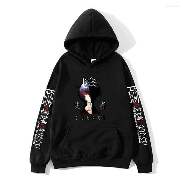 Erkek Hoodies Anime Cid Kagenou Gölge Eminence Erkekler Kage No Jitsuryokusha Ni Naritakute Hip Hop Erkek Sweatshirt Street Giyim