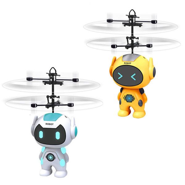 ElectricRC Animais Controle Remoto Sensing Aircraft Robot Modelo Indução Flying Toys LED RC Drone USB Carregamento Gesto Presentes para Crianças VG85 230906