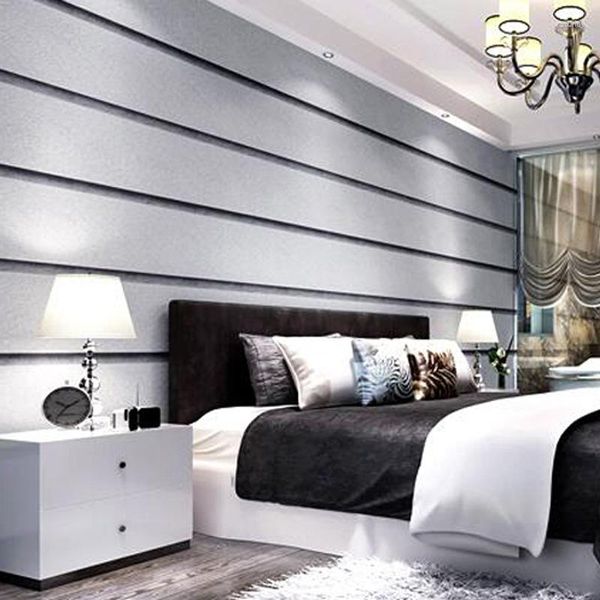 Tapeten Tapete Hochwertige graue Serie Moderne minimalistische nordische vertikale Streifen Schlafzimmer Wohnzimmer Sofa TV Hintergrundwand