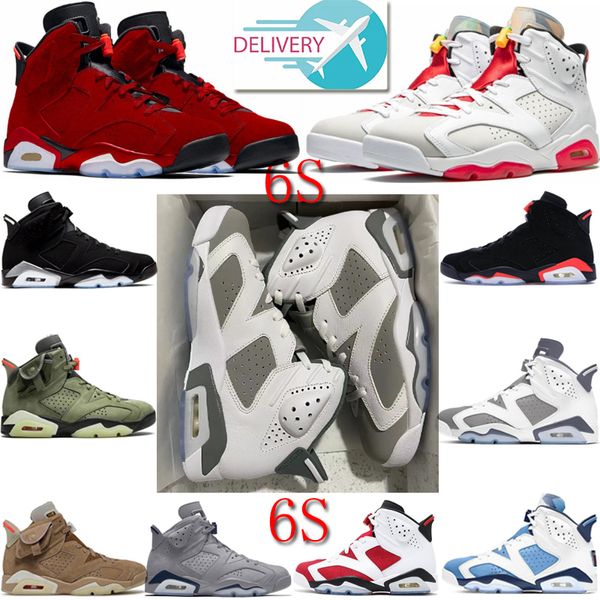 Sport Designer Jumpman 6 Basketballschuhe Herren Damen 6s Toro Red Oreo Midnight Navy UNC Georgetown Infrarot University Blue Trainer Warmer Schuh Größe EUR 36-47