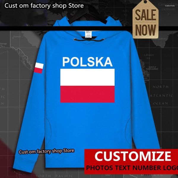 Herren Hoodies Polen Polnischer Pol POLAK POLSKA POL Herren Hoodie Pullover Herren Sweatshirt Streetwear Kleidung Hip Hop Trainingsanzug Nation Fl