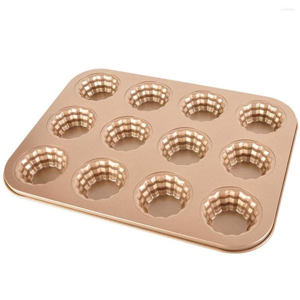 Moldes de cozimento 12-cavidade flor forma donut pan bolo molde donut ferramenta pão bakeware bandeja de pastelaria bagel acessórios de cozinha