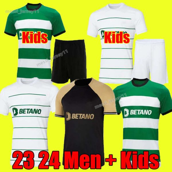 CP 22 23 24 Lisboa Futebol Jerseys Lisboa Casacos Especiais MATHIEU Jovane Sarabia Vietto 2023 Sporting Clube De Futebol Camisa Masculina