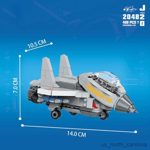 Blöcke Kampfjet Bau Flugzeug Flugzeug Bausteine Set Bildung Spielzeug für Kinder Geschenke R230907