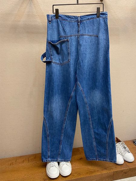 Мужские джинсы модные винтажные известные бренды свободные оригинальные нерегулярного кроя с карманами высокого качества роскошные джинсовые брюки 230906